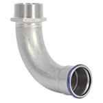 Image of Stainless Steel 90 Degree Elbow for Compressed Air Systems
