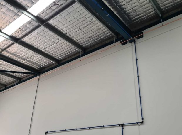  industrial air piping install