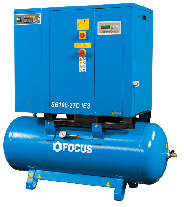 FIXED SPEED TANK MOUNT AIR COMPRESSORS WITH DRYER 4 15KW 5 20HP 1